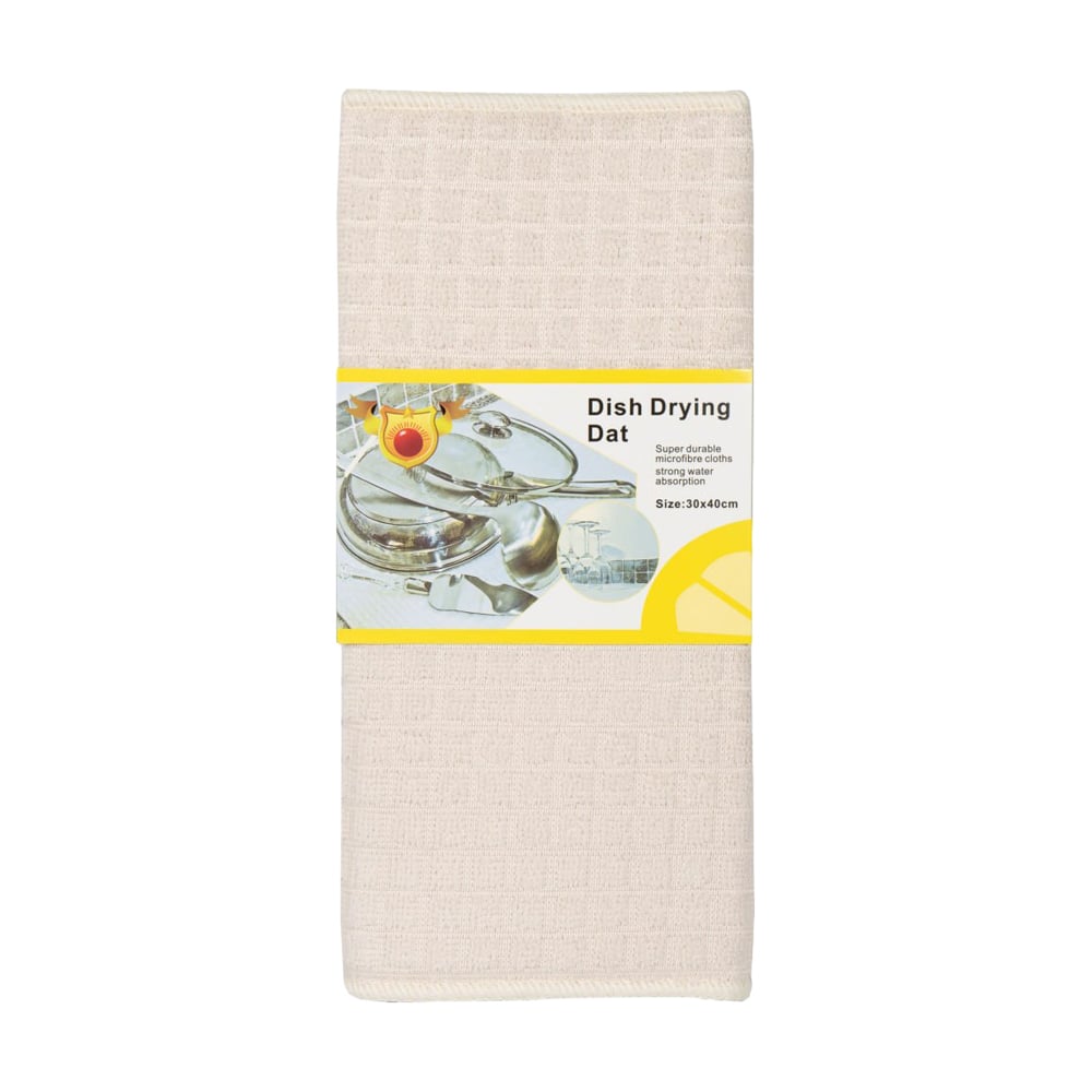 Килимок для мокрого посуду Kornel тканинний, молочний, 30*40 см (KL-60 молочний)